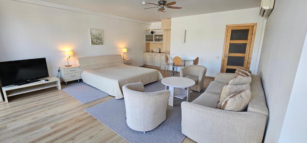 Studio - geräumiges Schlaf- und Wohnzimmer Studio - geräumiges Schlaf- und Wohnzimmer